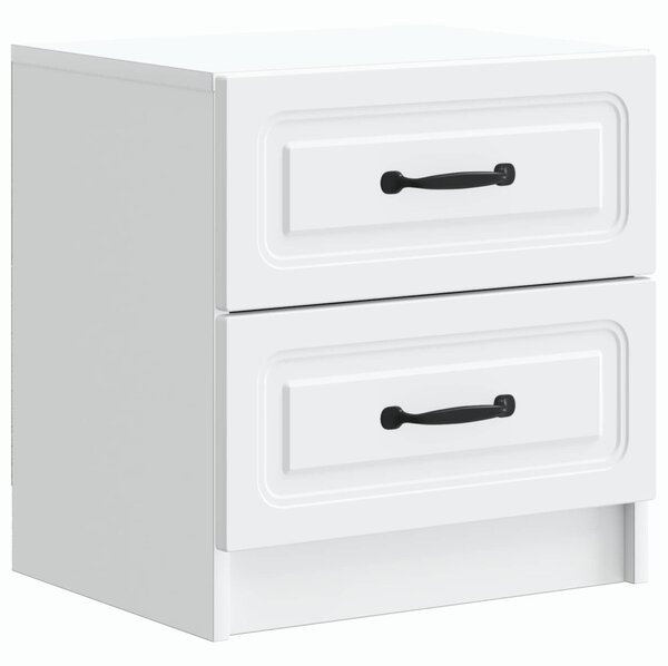 VidaXL Éjjeliszekrény fiókkal Fehér 43 x 34,5 x 44,5 cm Szerelt Fa