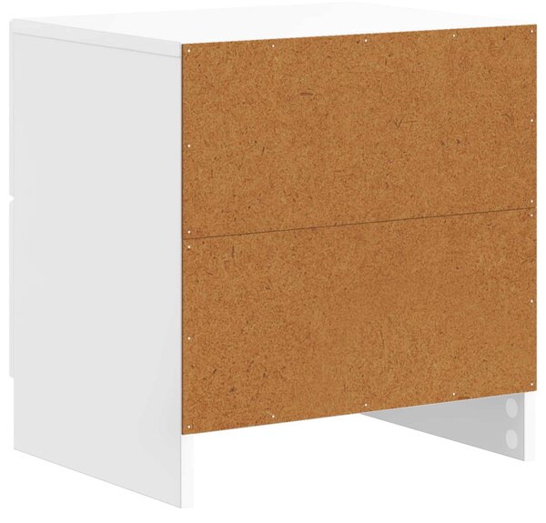 Éjjeliszekrény Magasfényű Fehér 43 x 34,5 x 44,5 cm Szerelt Fa