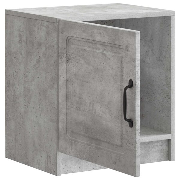 Éjjeliszekrény 2 db Betonszürke 43 x 34,5 x 47 cm Szerelt Fa