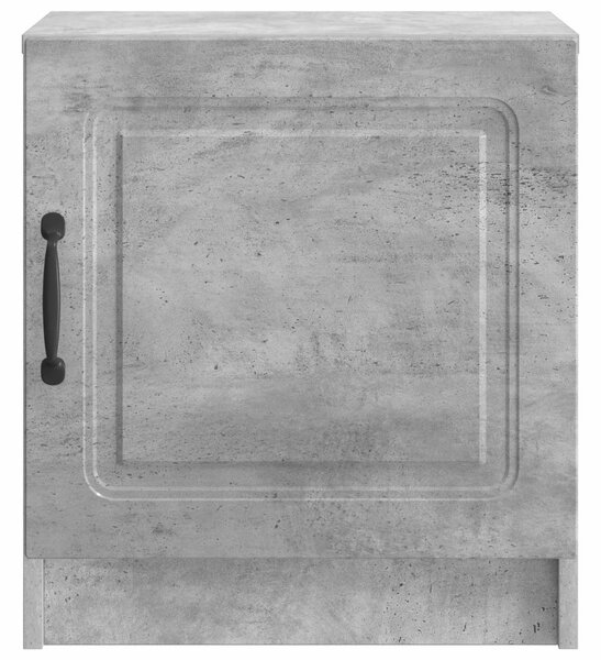 Éjjeliszekrény 2 db Betonszürke 43 x 34,5 x 47 cm Szerelt Fa