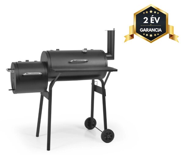 HECHT SENTINEL-MINOR Faszenes kerti grill, smoker, két tűztér