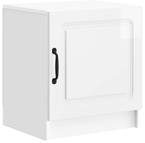 Éjjeliszekrény 2 db Magasfényű Fehér 43 x 34,5 x 47 cm