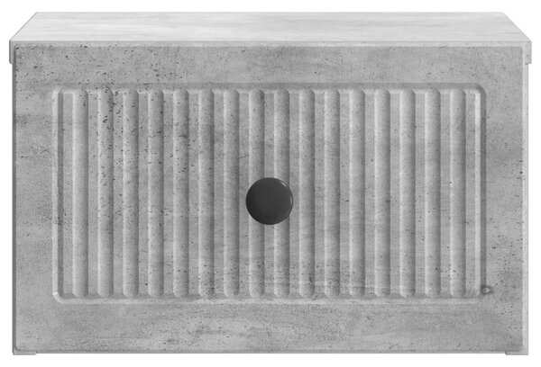 Fali éjjeli szekrény 2 db Betonszürke 33 x 34,5 x 20 cm