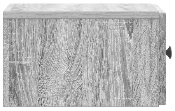 Fali éjjeli szekrény Szürke Sonoma 33 x 34,5 x 20 cm Szerelt Fa