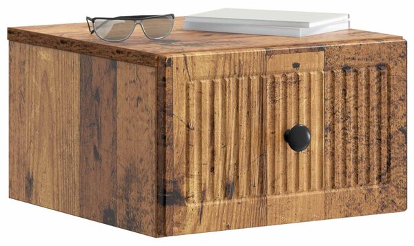 Fali éjjeli szekrény 2 db Antik Fa 33 x 34,5 x 20 cm Szerelt Fa