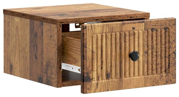 Fali éjjeli szekrény 2 db Antik Fa 33 x 34,5 x 20 cm Szerelt Fa