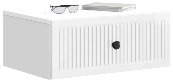 Éjjeliszekrény 2 db Magasfényű Fehér 49 x 34,5 x 20 cm