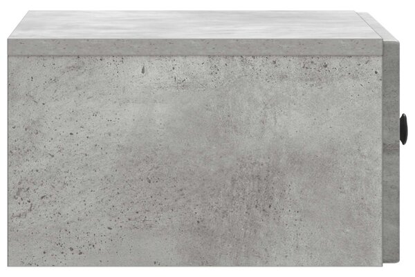Éjjeliszekrény fiókkal Betonszürke 49 x 34,5 x 20 cm Szerelt Fa