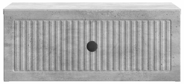 Éjjeliszekrény 2 db Betonszürke 49 x 34,5 x 20 cm Szerelt Fa