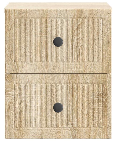Fali éjjeli szekrény 2 db Sonoma Tölgy 33 x 34,5 x 40 cm