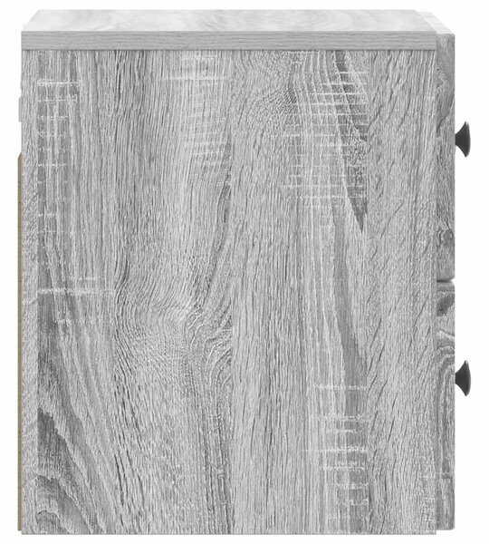 Fali éjjeli szekrény Szürke Sonoma 33 x 34,5 x 40 cm Szerelt Fa