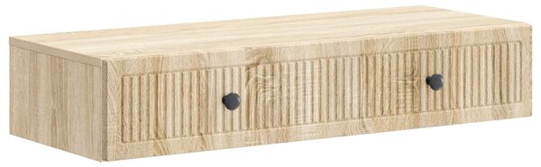 Fali oldaltábla Sonoma Tölgy 87,5 x 34,5 x 17 cm Szerelt Fa