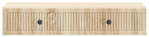Fali oldaltábla Sonoma Tölgy 87,5 x 34,5 x 17 cm Szerelt Fa