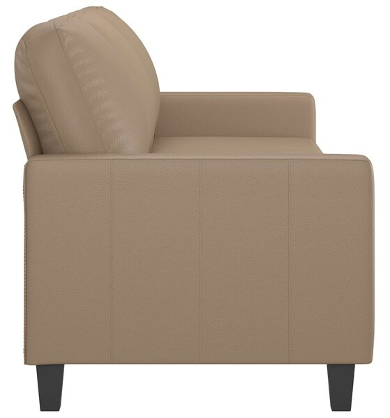 3 személyes cappuccino színű műbőr kanapé 180 cm