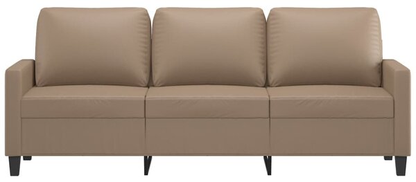 3 személyes cappuccino színű műbőr kanapé 180 cm