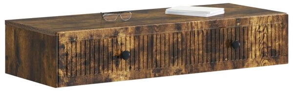 Fali oldaltábla Füstös Tölgy 87,5 x 34,5 x 17 cm Szerelt Fa