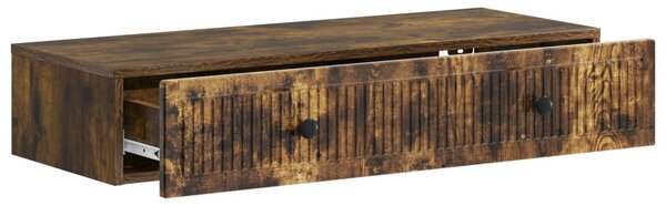 Fali oldaltábla Füstös Tölgy 87,5 x 34,5 x 17 cm Szerelt Fa