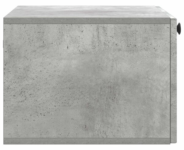 Fali TV szekrény Betonszürke 59,5 x 41 x 30 cm Szerelt Fa