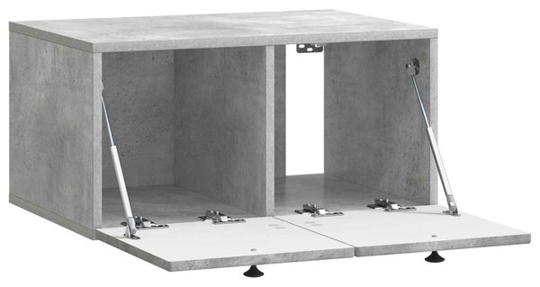 Fali TV szekrény Betonszürke 59,5 x 41 x 30 cm Szerelt Fa