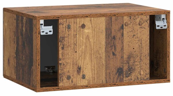 Fali TV szekrény Antik Fa 59,5 x 41 x 30 cm Szerelt Fa