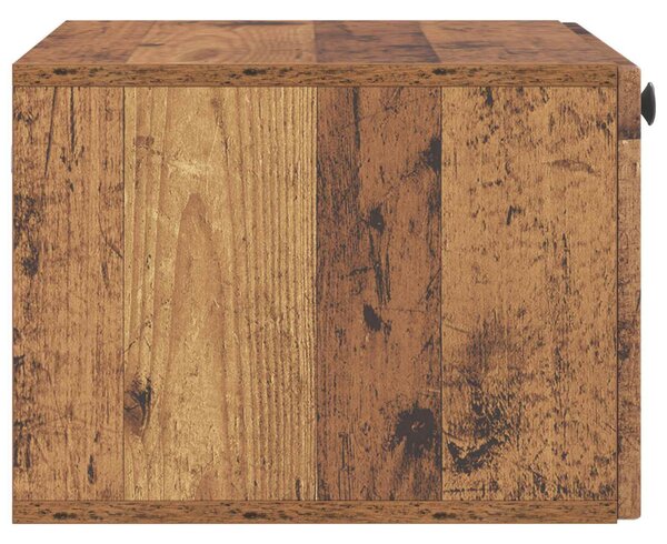 Fali TV szekrény Antik Fa 59,5 x 41 x 30 cm Szerelt Fa
