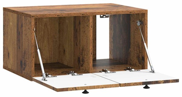 Fali TV szekrény Antik Fa 59,5 x 41 x 30 cm Szerelt Fa
