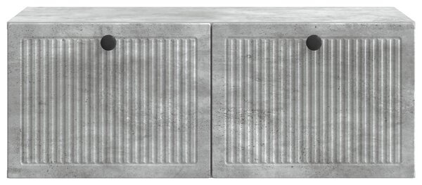 Fali TV szekrény Betonszürke 78,5 x 41 x 30 cm Szerelt Fa