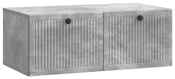 Fali TV szekrény Betonszürke 78,5 x 41 x 30 cm Szerelt Fa