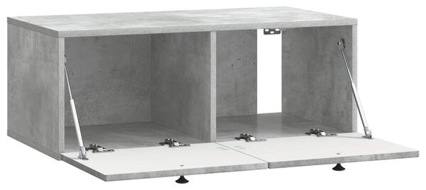 Fali TV szekrény Betonszürke 78,5 x 41 x 30 cm Szerelt Fa