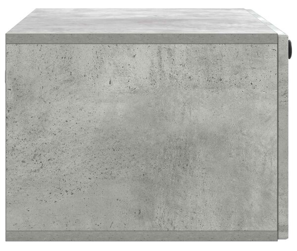 Fali TV szekrény Betonszürke 78,5 x 41 x 30 cm Szerelt Fa