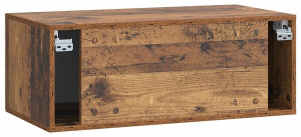 Fali TV szekrény Antik Fa 78,5 x 41 x 30 cm Szerelt Fa