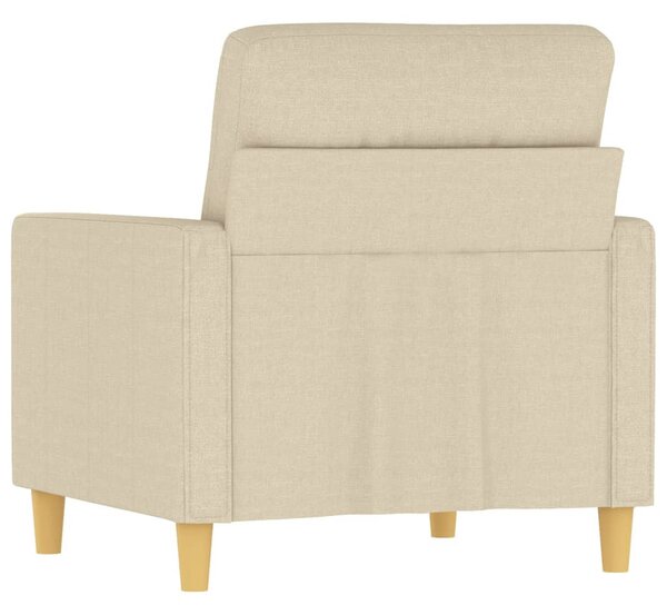 Krémszínű szövet kanapéfotel 60 cm