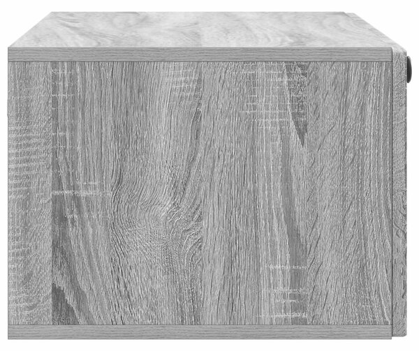 Fali TV szekrény Szürke Sonoma 78,5 x 41 x 30 cm Szerelt Fa