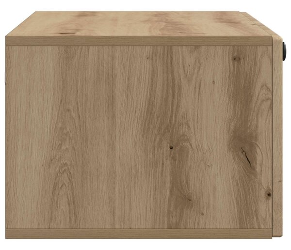 Fali TV szekrény 78,5 x 41 x 30 cm Kézműves Tölgy Szerelt Fa