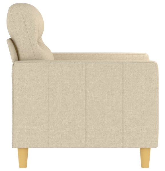 Krémszínű szövet kanapéfotel 60 cm