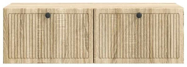 Fali TV szekrény Sonoma Tölgy 98 x 41 x 30 cm Szerelt Fa