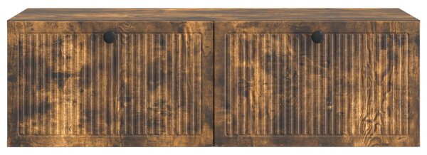 Fali TV szekrény Füstös Tölgy 98 x 41 x 30 cm Szerelt Fa