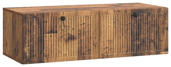 Fali TV szekrény Antik Fa 98 x 41 x 30 cm Szerelt Fa
