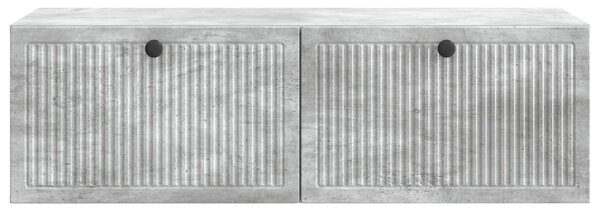 Fali TV szekrény Betonszürke 98 x 41 x 30 cm Szerelt Fa