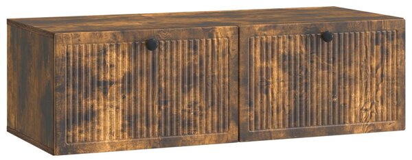 Fali TV szekrény Füstös Tölgy 98 x 41 x 30 cm Szerelt Fa
