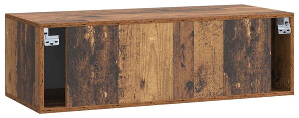 Fali TV szekrény Antik Fa 98 x 41 x 30 cm Szerelt Fa