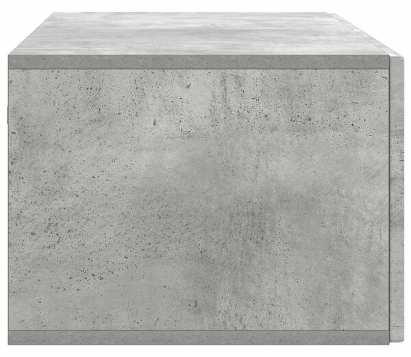 Fali TV szekrény Betonszürke 98 x 41 x 30 cm Szerelt Fa