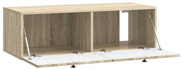 Fali TV szekrény Sonoma Tölgy 98 x 41 x 30 cm Szerelt Fa