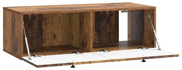 Fali TV szekrény Antik Fa 98 x 41 x 30 cm Szerelt Fa