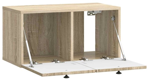 Fali TV szekrény Sonoma Tölgy 59,5 x 31 x 30 cm Szerelt Fa