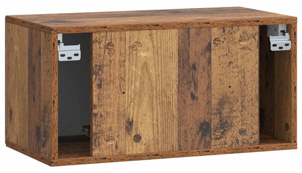 Fali TV szekrény Antik Fa 59,5 x 31 x 30 cm Szerelt Fa