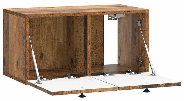 Fali TV szekrény Antik Fa 59,5 x 31 x 30 cm Szerelt Fa