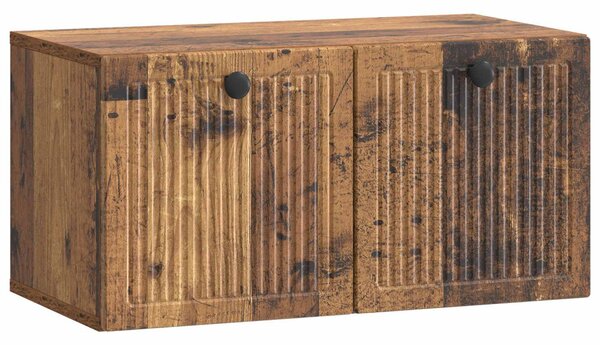 Fali TV szekrény Antik Fa 59,5 x 31 x 30 cm Szerelt Fa