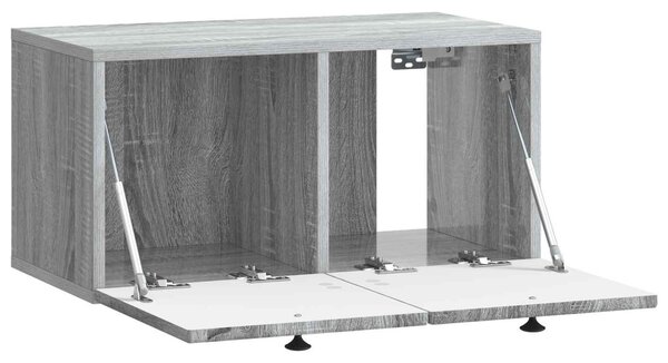 Fali TV szekrény Szürke Sonoma 59,5 x 31 x 30 cm Szerelt Fa