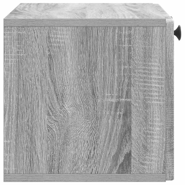 Fali TV szekrény Szürke Sonoma 59,5 x 31 x 30 cm Szerelt Fa